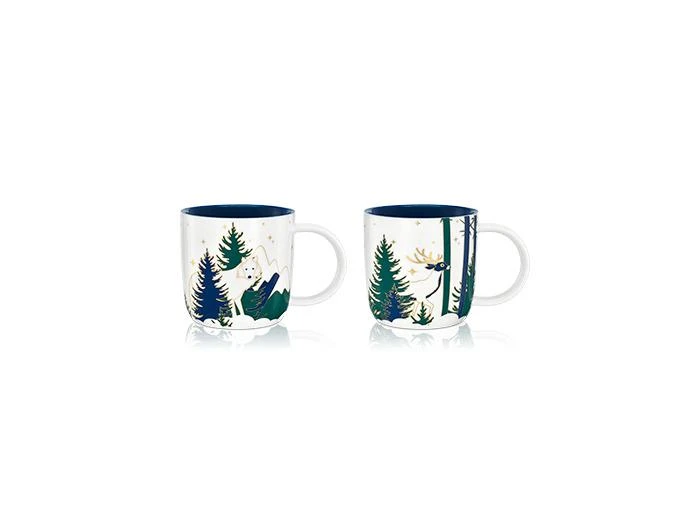 商品kusmi tea|Coffret 2 mugs Hiver 2024 - Motifs loup et renne,价格¥179,第1张图片