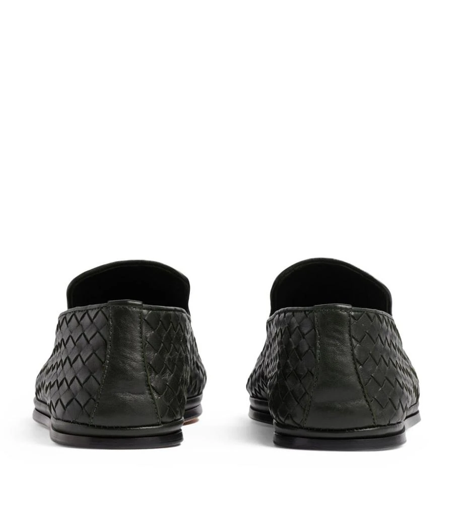 商品Bottega Veneta|Leather Intrecciato Loafers,价格¥11154,第4张图片详细描述