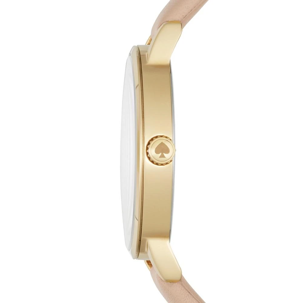 商品Kate Spade|Women's Metro Tan Vachetta Leather Strap Watch 34mm KSW1015,价格¥748,第2张图片详细描述