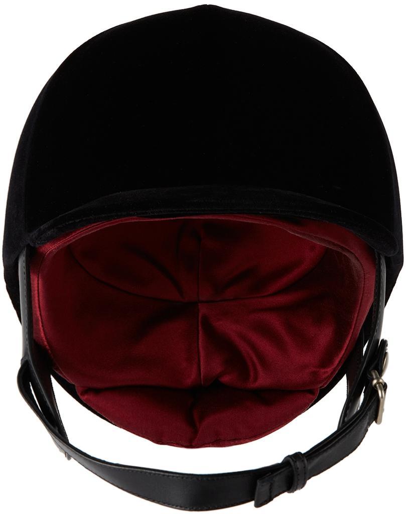 商品Gucci|Black Velvet Equestrian Ambassador Helmet,价格¥15132,第1张图片