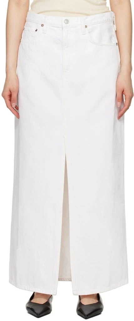 商品AGOLDE|White Leif Denim Maxi Skirt,价格¥1093,第1张图片