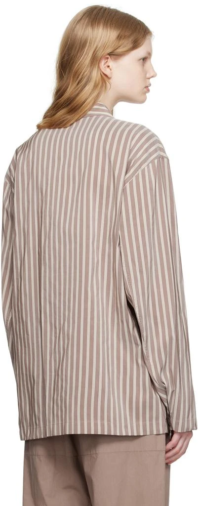 商品Lemaire|Brown Stand Collar Shirt,价格¥999,第3张图片详细描述