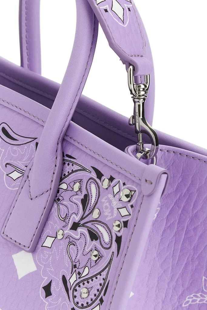 商品MCM|Lilac canvas small München handbag,价格¥7125,第3张图片详细描述