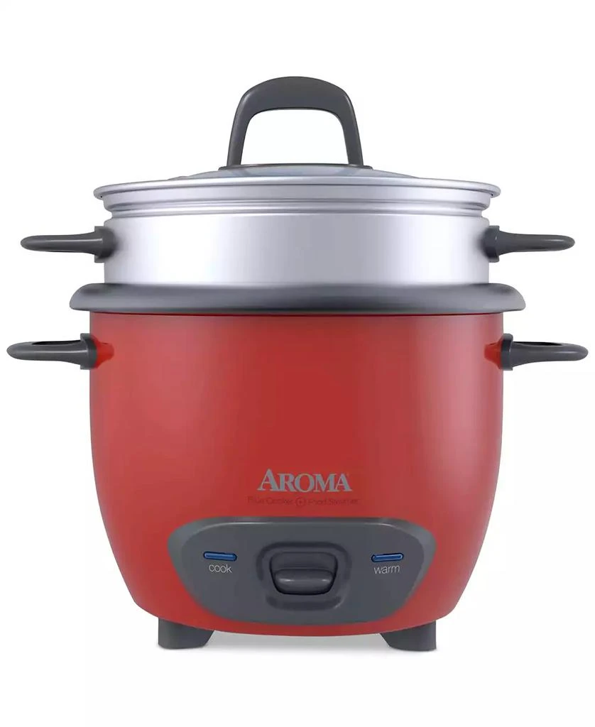 商品Aroma|ARC-743-1NGR 6-Cup Rice Cooker, Red,价格¥189,第1张图片