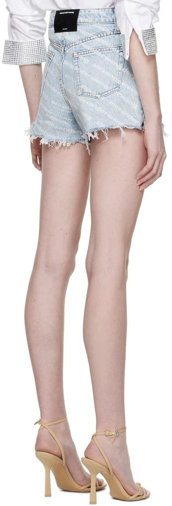 商品Alexander Wang|Blue Bite Denim Shorts,价格¥2688,第3张图片详细描述