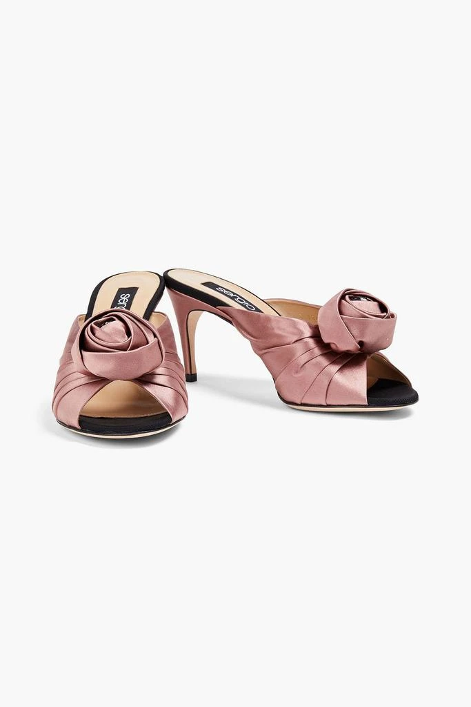 商品Sergio Rossi|Embellished satin mules,价格¥1527,第2张图片详细描述