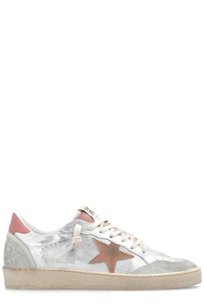 商品Golden Goose|Golden Goose Deluxe Brand Ballstar Metallic Lace-Up Sneakers,价格¥2600,第1张图片