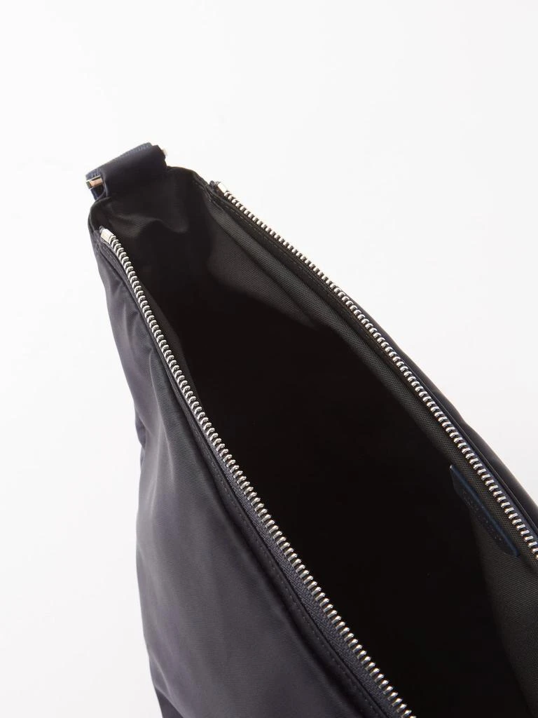 Leather-trim nylon cross-body bag 商品