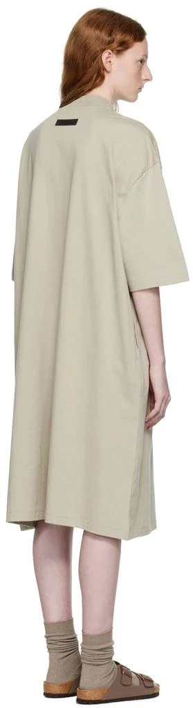 商品Essentials|Gray Short Sleeve Midi Dress,价格¥563,第3张图片详细描述