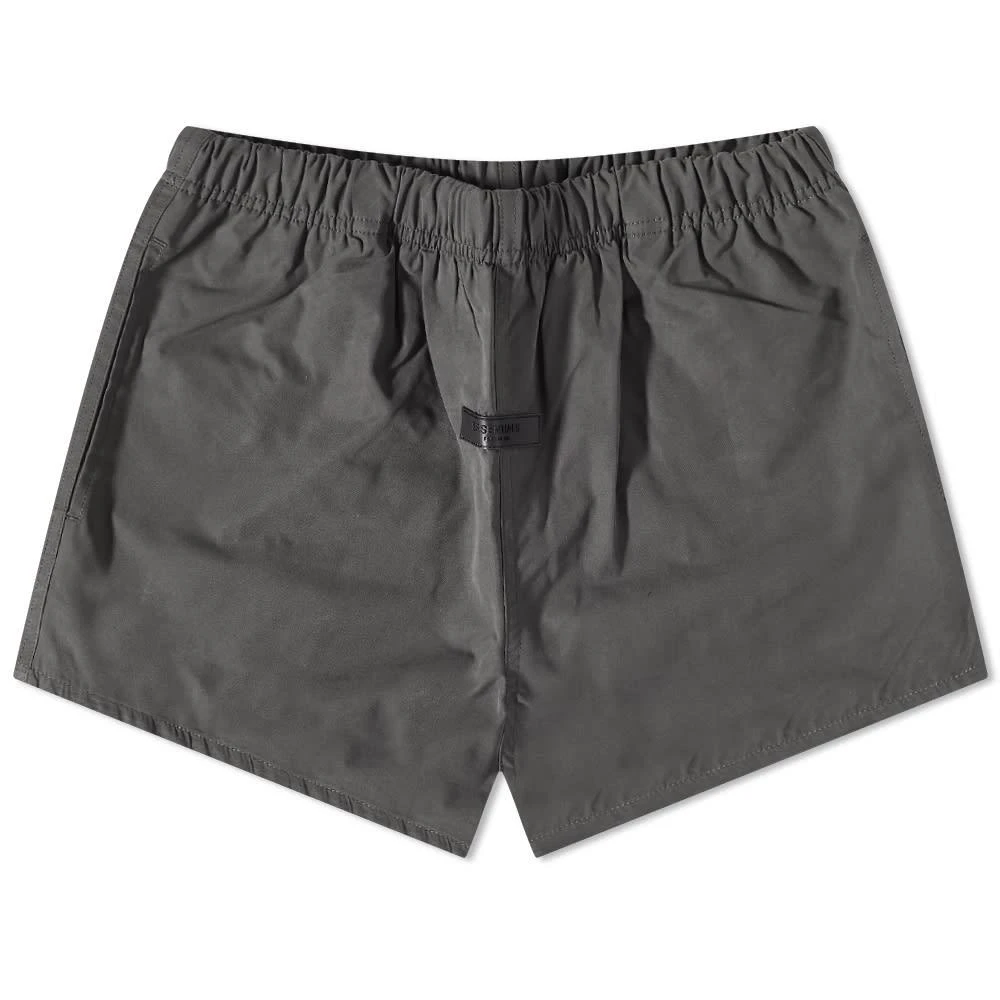 商品Essentials|Fear of God ESSENTIALS Logo Dock Shorts - Off Black,价格¥425,第1张图片