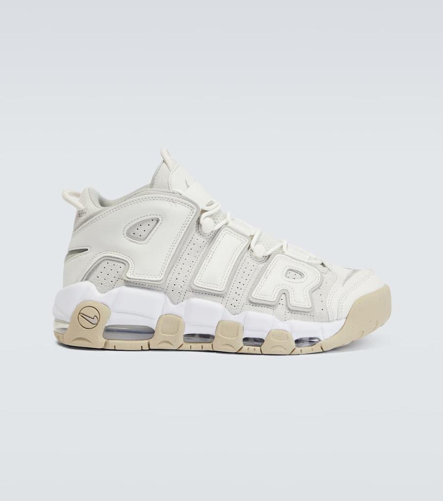 Air More Uptempo suede trimmed sneakers商品第1张图片规格展示