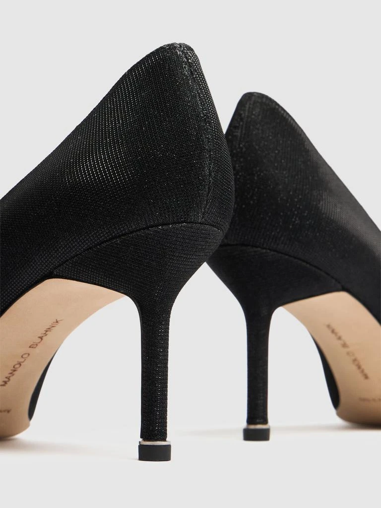 商品Manolo Blahnik|70mm Hangisi Lurex Flats,价格¥10101,第4张图片详细描述
