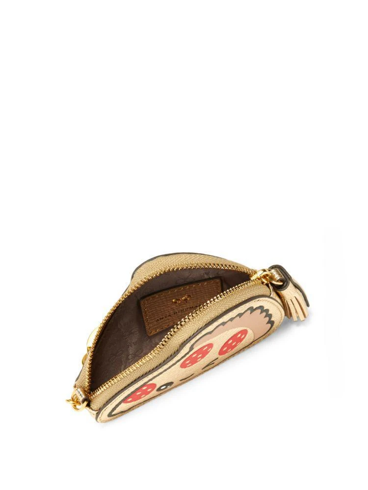 商品Anya Hindmarch|Pizza 真皮拉链零钱袋,价格¥669,第2张图片详细描述