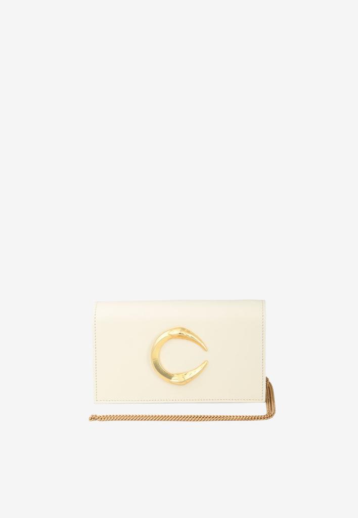 商品Roberto Cavalli|Small C Logo Chain Clutch in Calf Leather,价格¥4619,第1张图片