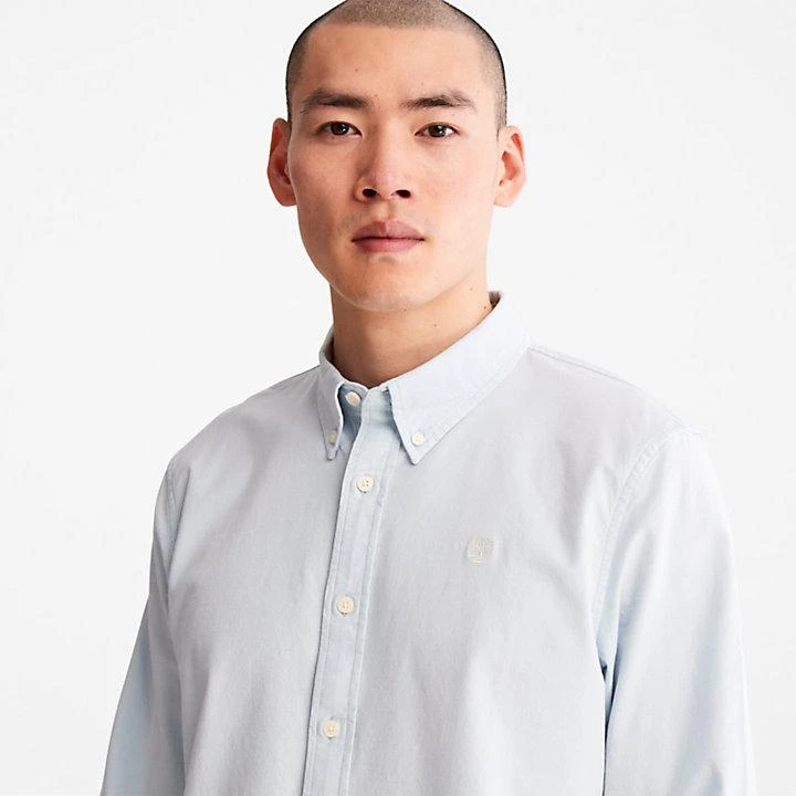 商品Timberland|Pleasant River Long-sleeved Oxford Shirt for Men in Light Blue,价格¥642,第5张图片详细描述