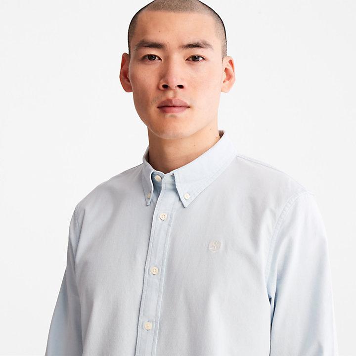 商品Timberland|Pleasant River Slim Oxford Shirt for Men in Light Blue,价格¥657,第7张图片详细描述