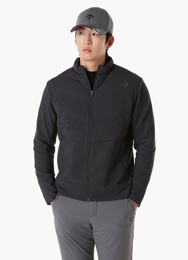 商品【预售商品15天发货】 DESCENTE|高球系列男士高性能混合材料运动夹克适合户外活动 DP41MFDJO3-CHAG,价格¥2357,第1张图片