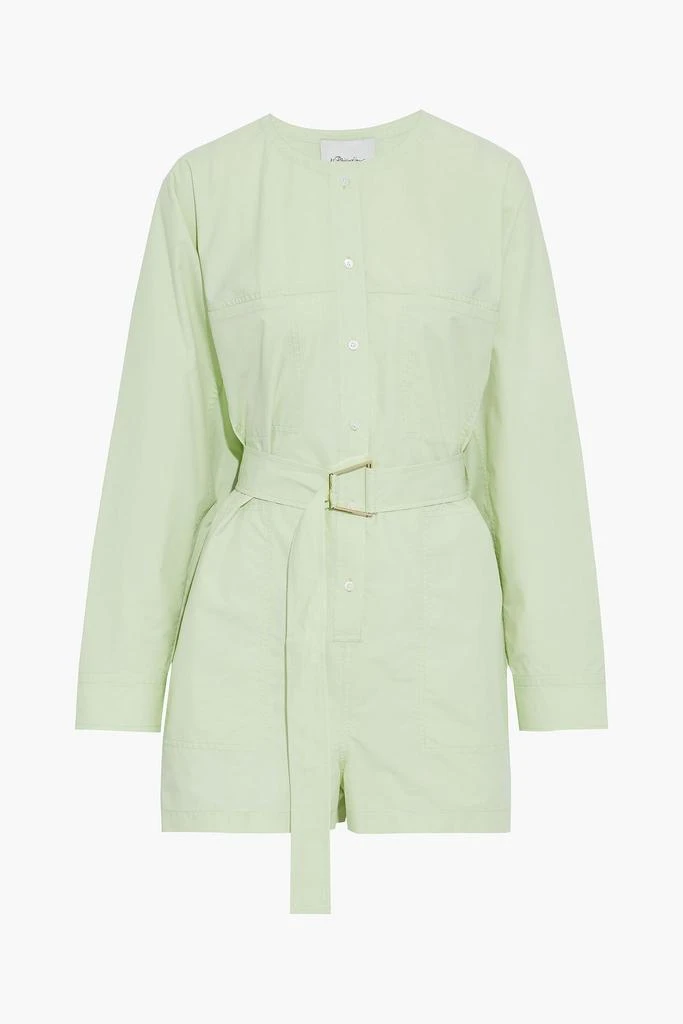 商品3.1 Phillip Lim|Belted cotton-blend poplin playsuit,价格¥609,第1张图片