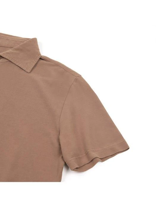 商品IOLO|Hans Collar T-shirt Brown,价格¥904,第3张图片详细描述