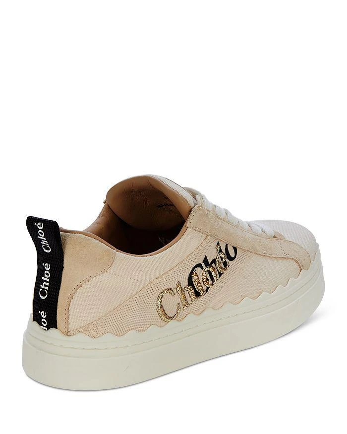 商品Chloé|Women's Lauren Logo Low Top Platform Sneakers ,价格¥1830,第4张图片详细描述