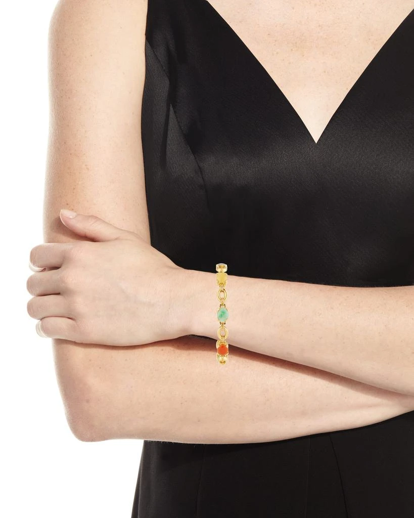 商品David C.A. Lin|Multicolor Jade Cabochon Bracelet,价格¥63439,第2张图片详细描述