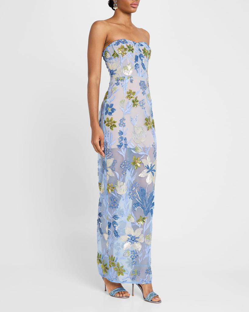 norma kamali sequined maxi dress Norma Kamali Sequinned Maxi Dress
