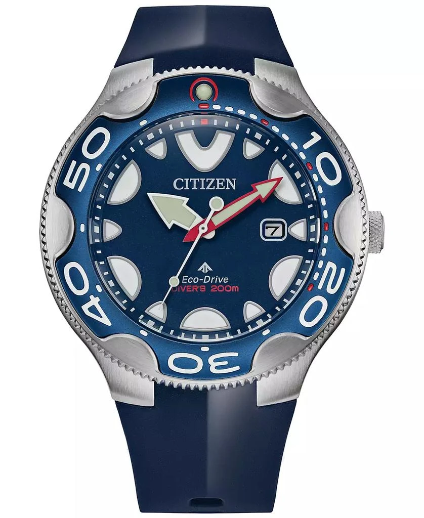 商品Citizen|Eco-Drive Men's Promaster Orca Blue Rubber Strap Watch 46mm,价格¥1917,第1张图片