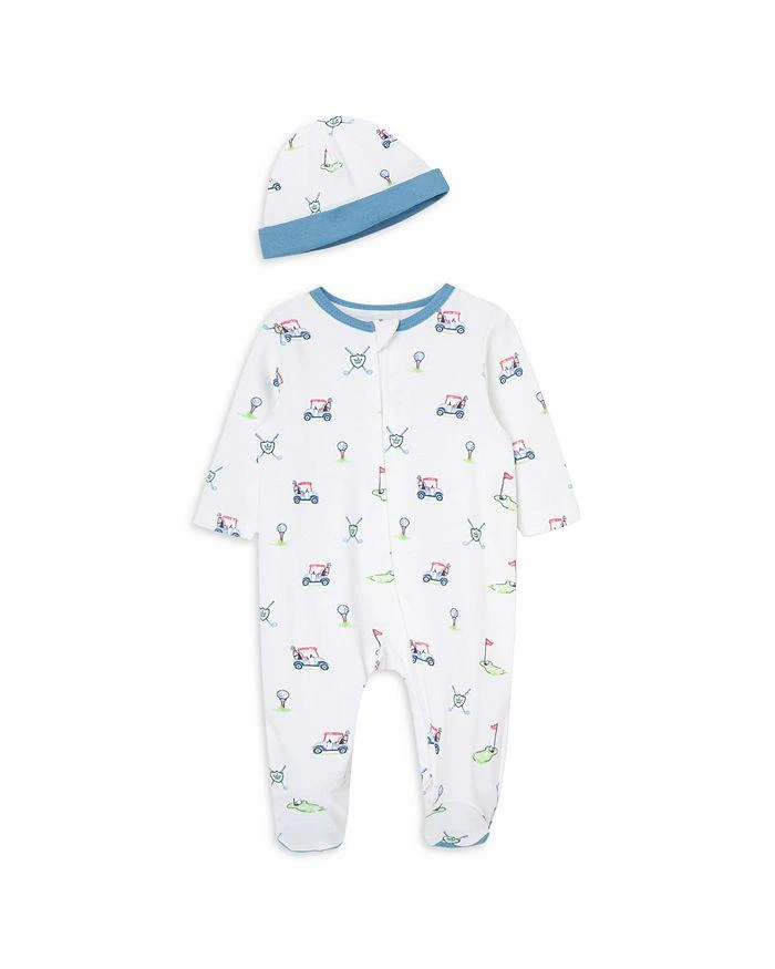 商品Little Me|Boys' Cotton Golf Footie & Hat Set - Baby,价格¥113,第4张图片详细描述