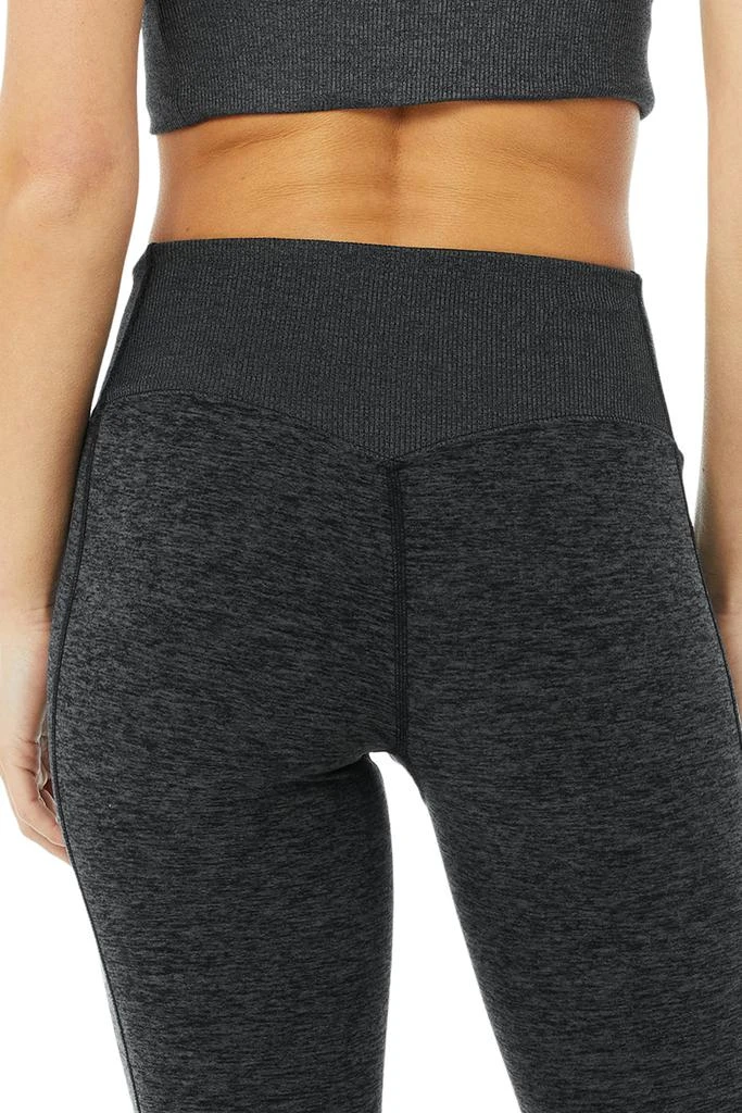 商品Alo|High-Waist Alosoft Lounge Legging - Dark Heather Grey,价格¥490,第5张图片详细描述