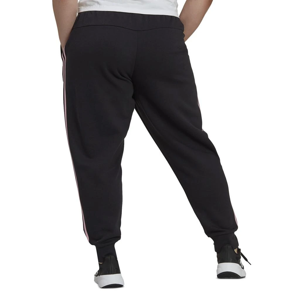 商品Adidas|Plus Size Essentials Three-Stripes Fleece Joggers,价格¥376,第2张图片详细描述
