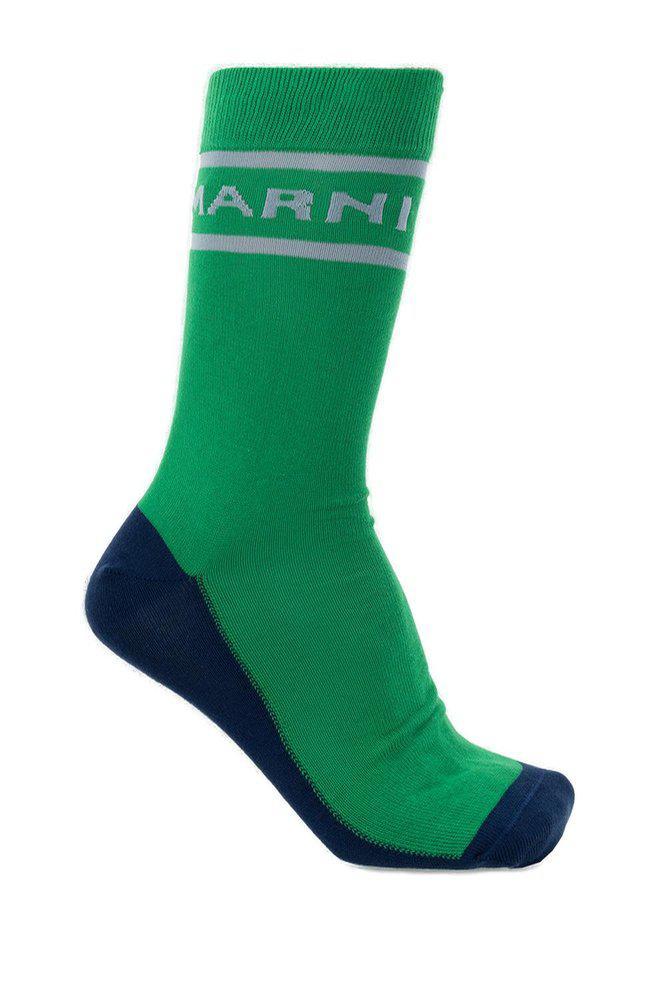 商品Marni|Marni Logo Intarsia Color-Block Socks,价格¥459,第1张图片