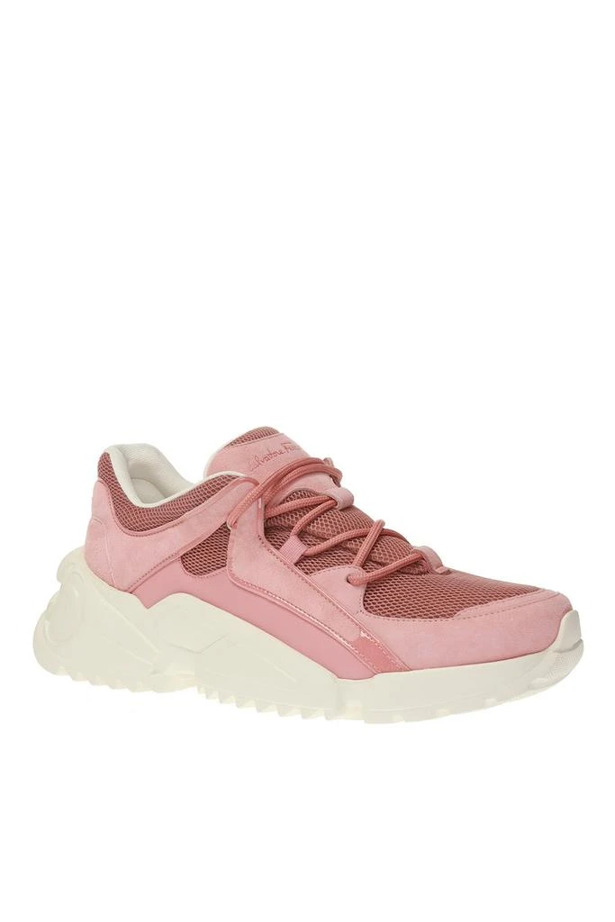 商品Salvatore Ferragamo|SALVATORE FERRAGAMO Skylar Women's 726300 Desert Rose Sneaker,价格¥2531,第1张图片