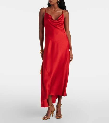 商品Max Mara|Netto satin slip dress,价格¥3933,第2张图片详细描述