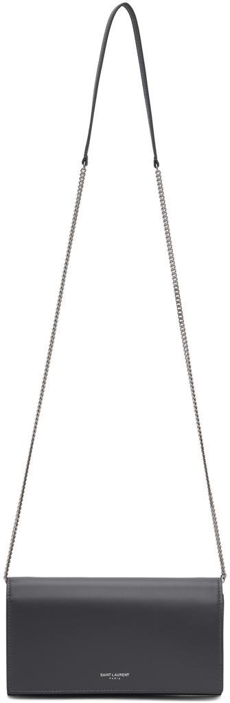 商品Yves Saint Laurent|Grey Mini Flap Bag,价格¥6715,第1张图片