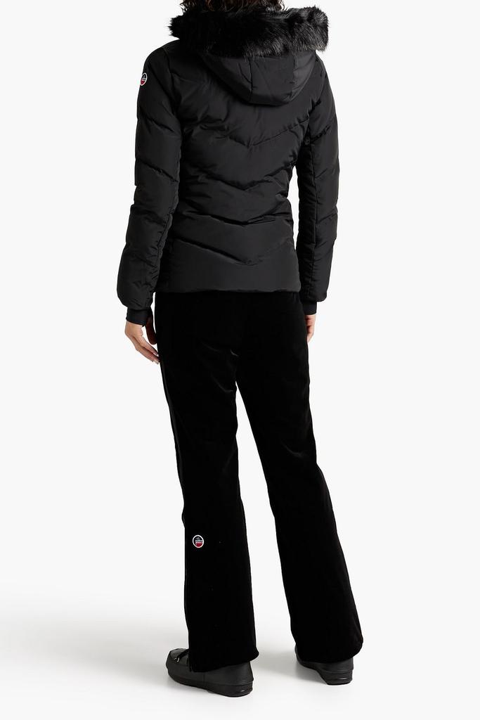 Davai II faux fur-trimmed quilted hooded ski jacket商品第1张图片规格展示