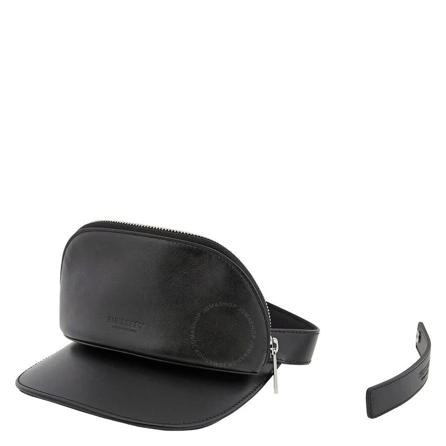 商品Burberry|Black Leather Zip-Pocket Visor,价格¥719,第1张图片