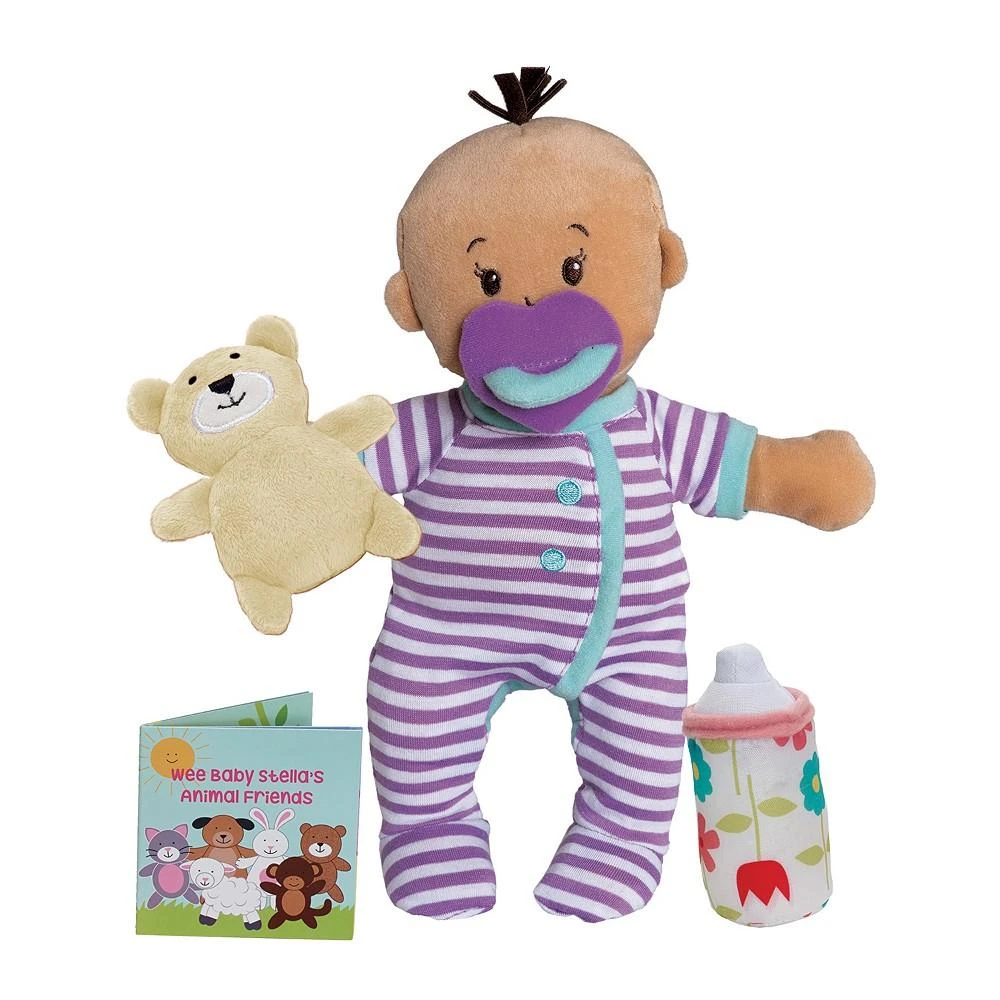 商品Manhattan Toy Company|Manhattan Toy Wee Baby Stella Beige Sleepy Times Scent 12 Inch Soft Baby Doll Set,价格¥277,第2张图片详细描述