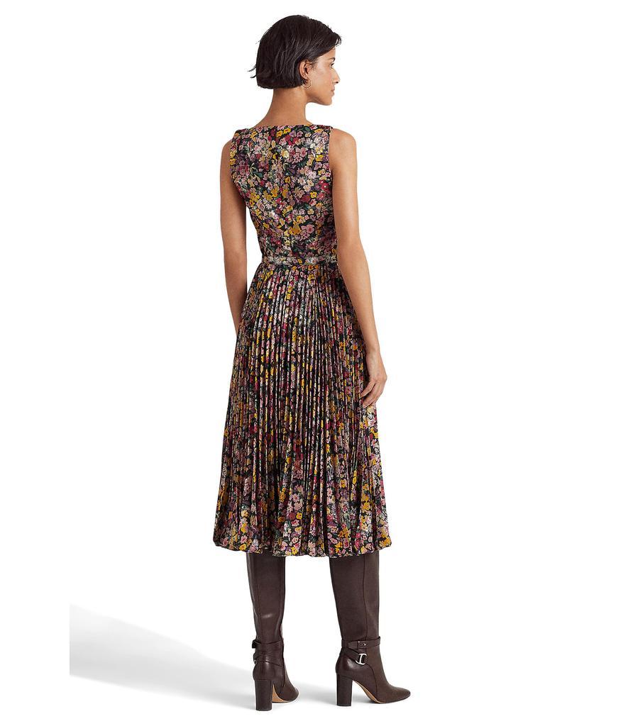 商品Ralph Lauren|Floral Metallic Jacquard Cocktail Dress,价格¥2096,第4张图片详细描述