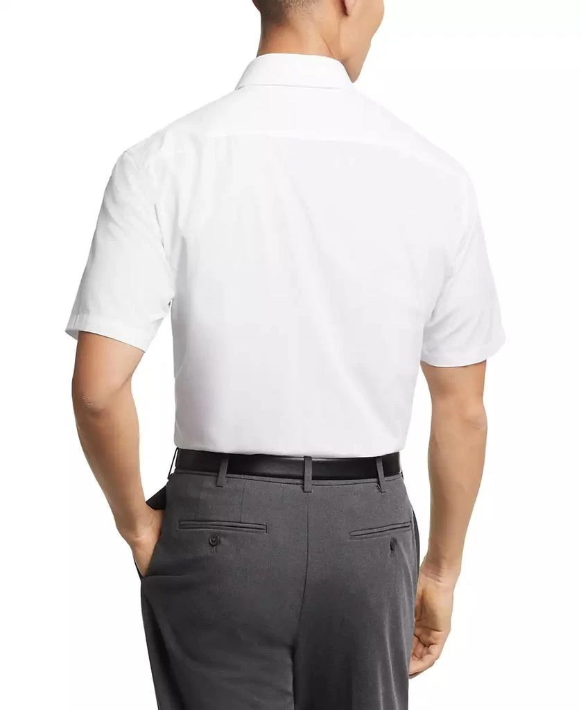商品Van Heusen|Poplin Solid Short-Sleeve Dress Shirt,价格¥148,第2张图片详细描述