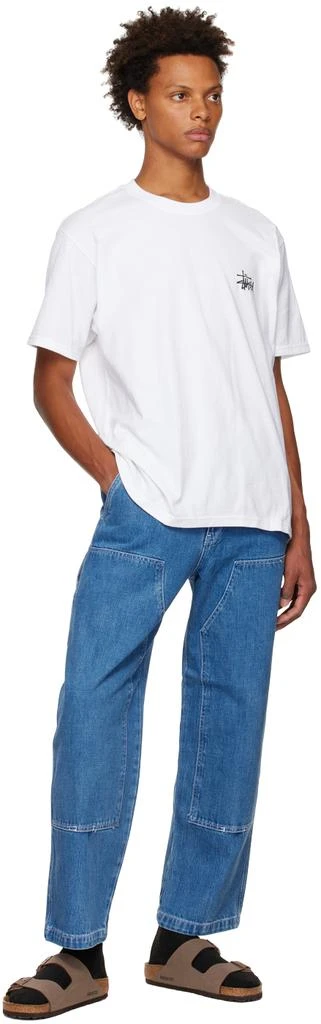 商品STUSSY|Blue Paneled Jeans,价格¥917,第4张图片详细描述