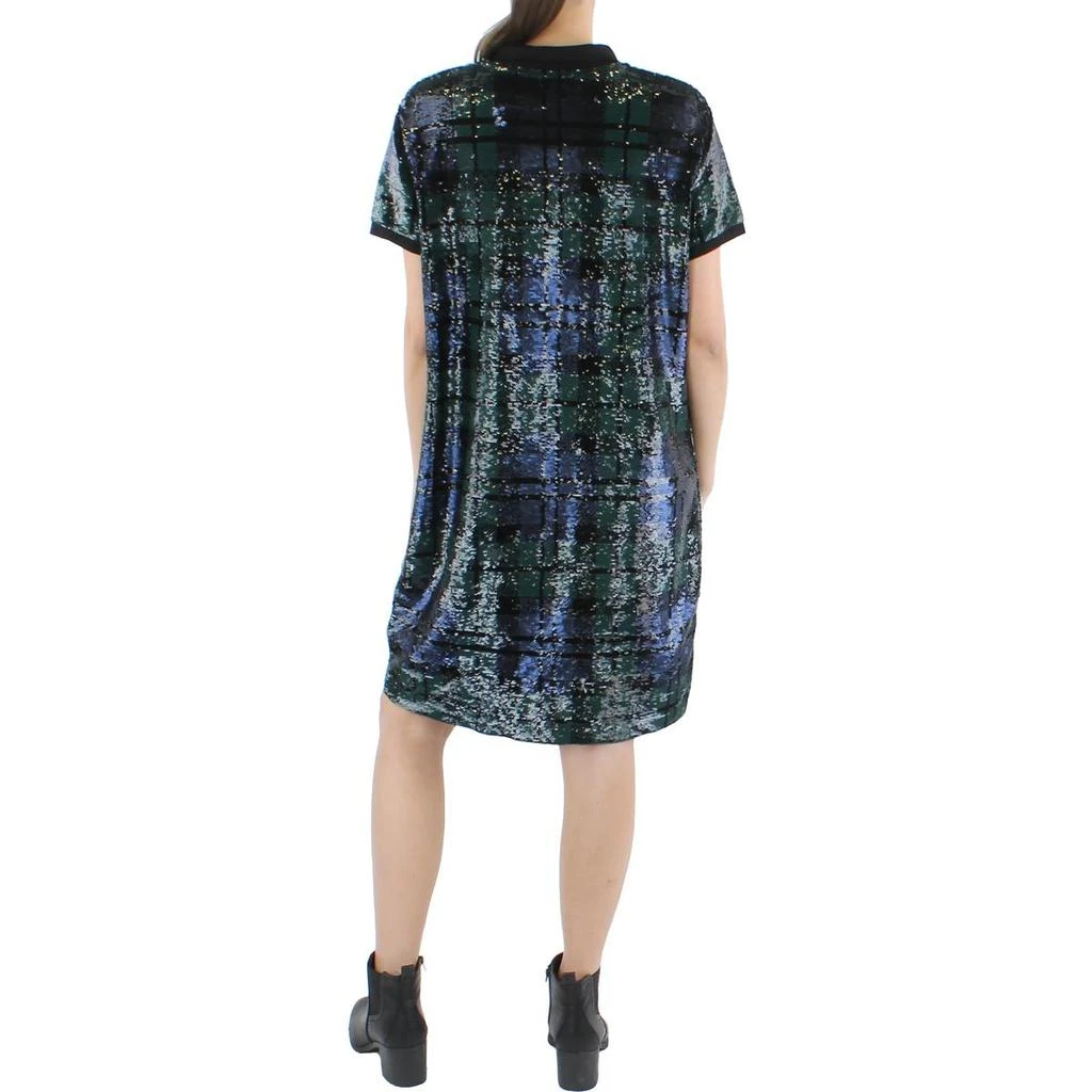 商品Ralph Lauren|Womens Sequined Short Sleeves Shift Dress,价格¥1141,第2张图片详细描述