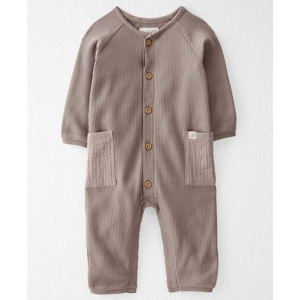 商品Carter's|Baby Waffle-Knit Long-Sleeve Jumpsuit,价格¥143,第1张图片
