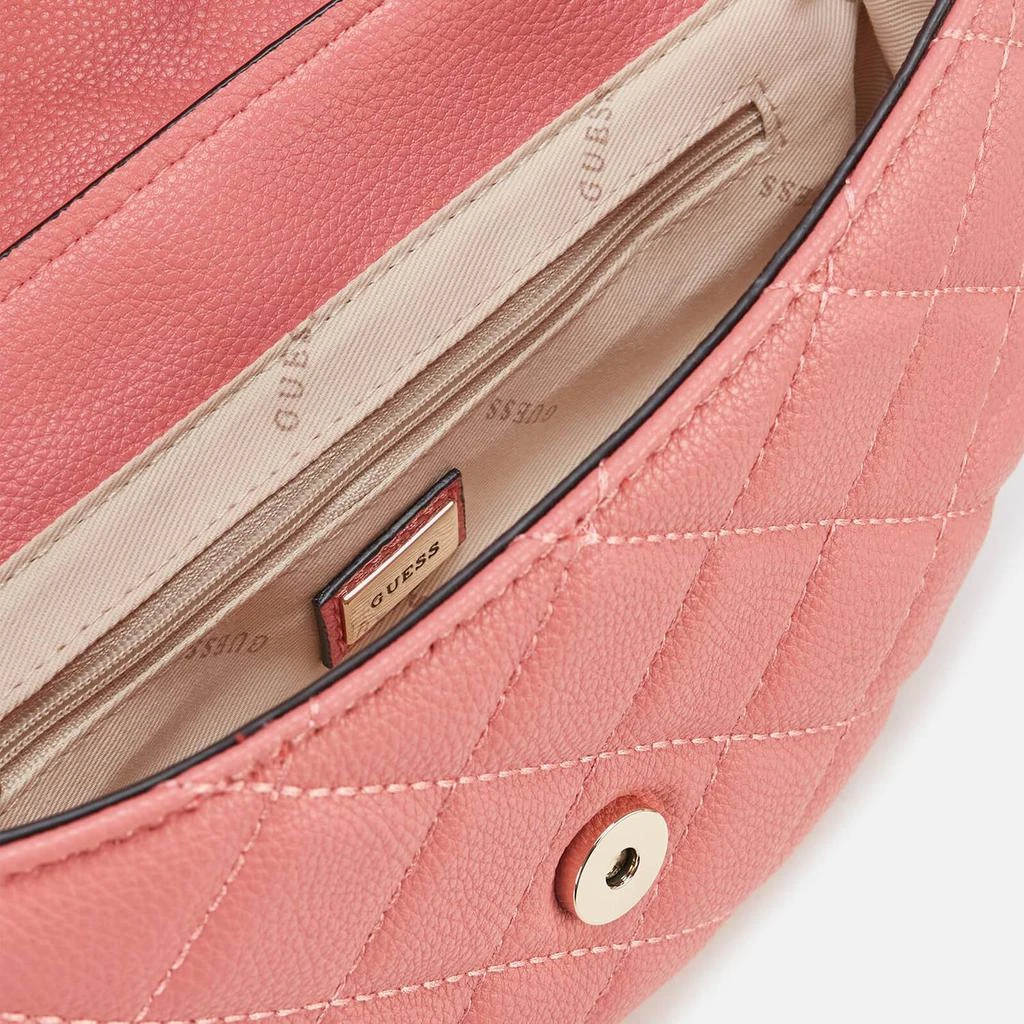 商品GUESS|Guess Women's Gillian Cross Body Flap Bag - Apricot,价格¥733,第5张图片详细描述