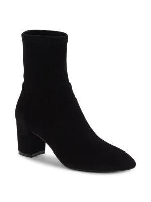 商品Stuart Weitzman|Yuliana Leather Sock Boots,价格¥1876,第4张图片详细描述