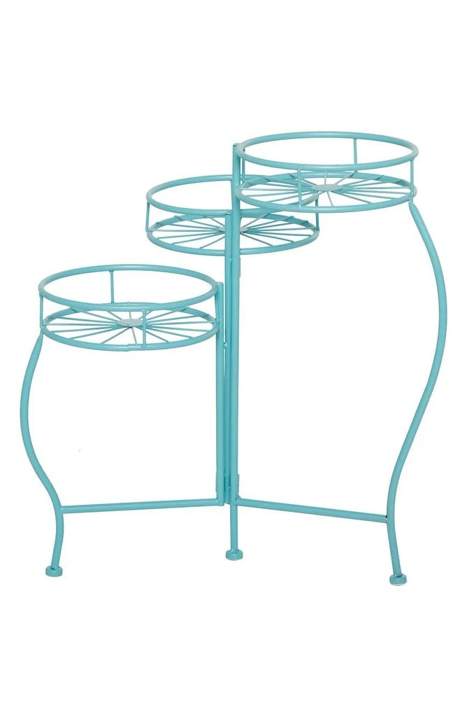商品SONOMA SAGE HOME|Blue Metal Indoor/Outdoor Three-Tier Starburst Plant Stand,价格¥428,第2张图片详细描述