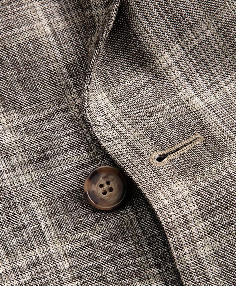 商品Brooks Brothers|Regent Fit Double-Breasted Check Sport Coat,价格¥1864,第4张图片详细描述