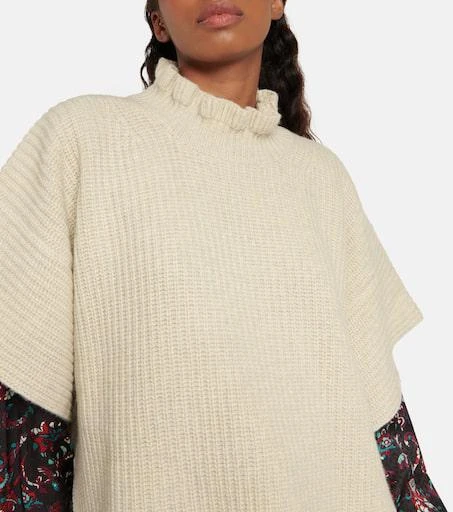 商品See by Chloé|Ruffled wool-blend knit sweater,价格¥2354,第4张图片详细描述