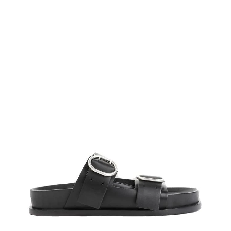 商品Jil Sander|Black Leather Sandals,价格¥6486,第2张图片详细描述