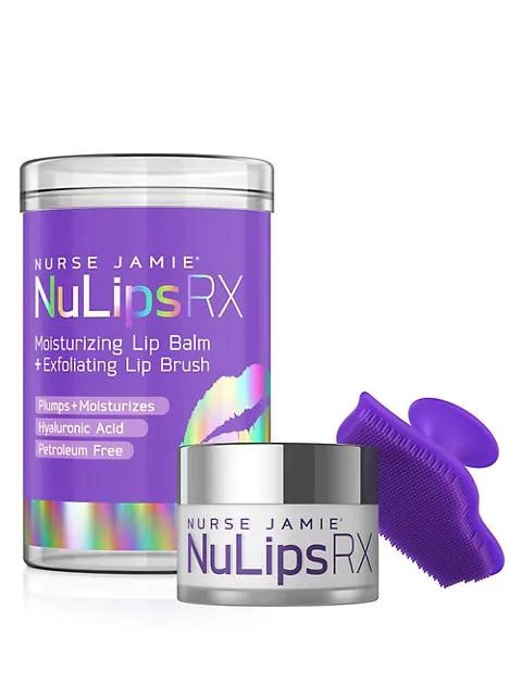 商品Nurse Jamie|NuLips RX Moisturizing Lip Balm & Exfoliating Lip Brush,价格¥195,第1张图片