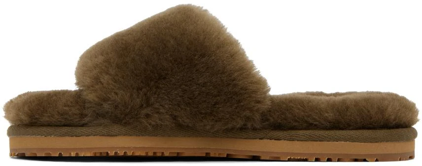 商品Mou|Taupe Fur Slides,价格¥225,第3张图片详细描述